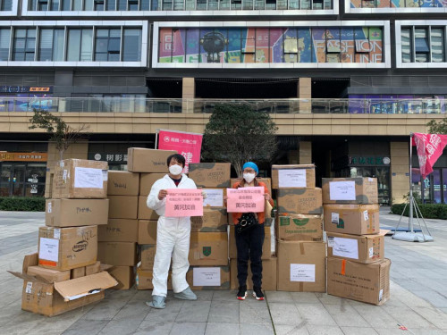 怡海集團(tuán)打響應(yīng)急物資供應(yīng)捐助戰(zhàn)，支援湖北黃岡抗疫。（怡海集團(tuán)供圖）