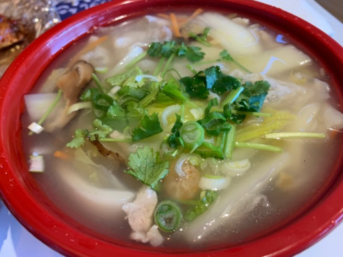 溫州三絲敲魚。(美國《世界日報》/張宏 攝)