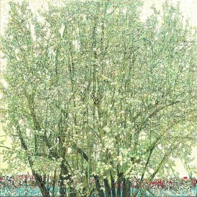 張玉惠創(chuàng)作的《盛世花開》獲得第十三屆全國美術(shù)作品展覽暨第三屆中國美術(shù)獎(jiǎng)金牌獎(jiǎng)。