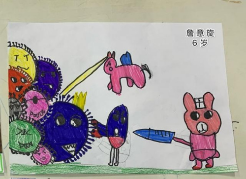 詹意旋，6歲，意大利羅馬中華語言學(xué)校。(浙江省僑聯(lián)網(wǎng)站圖片)