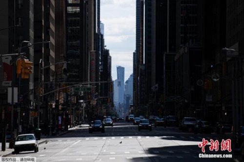 空曠的紐約第六大道。