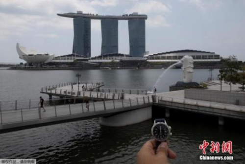 資料圖：新加坡魚(yú)尾獅公園。