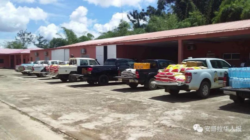 捐贈物資。(安哥拉華人報)