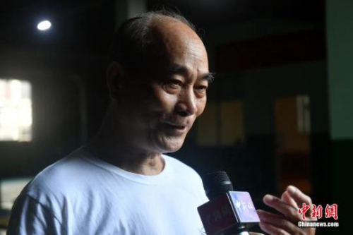 福建省武術(shù)協(xié)會(huì)鳴鶴拳研究會(huì)會(huì)長余丹秋。呂明 攝