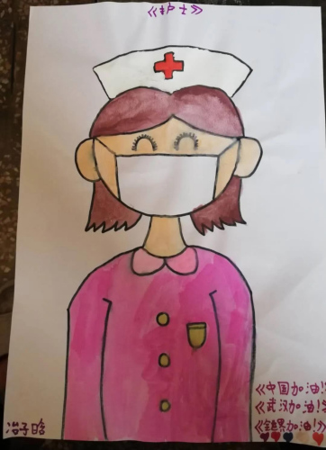 圖為小朋友畫的“最可愛的人?！笔茉L者供圖。