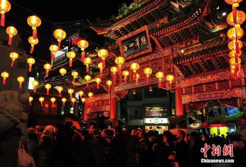 　資料圖：日本橫濱中華街。王健 攝