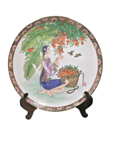 廣彩大師翟惠玲的作品