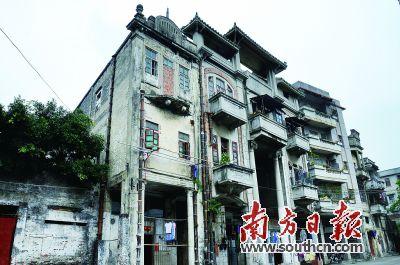 司徒家族的素庵祖祠、南坡祖祠位于赤坎鎮(zhèn)堤東路，現(xiàn)作為民宅出租。(《南方日報》/甘雁娜 攝)