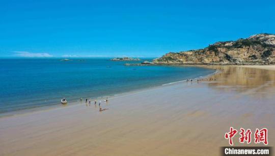 湄洲島沙灘美景。　林春盛 攝