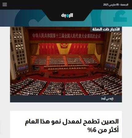 中東各國(guó)關(guān)注兩會(huì)開(kāi)幕 聚焦中國(guó)經(jīng)濟(jì)發(fā)展