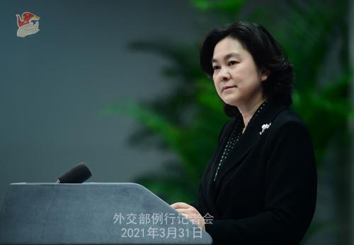 外交部發(fā)言人華春瑩。薛偉 攝