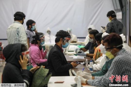 資料圖為疫情下的印度。