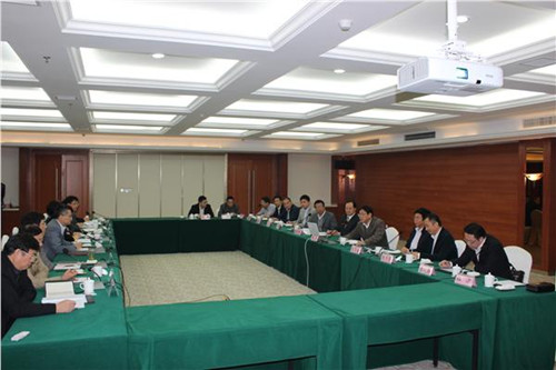 中國僑網(wǎng)王華在座談會上和與會代表交流