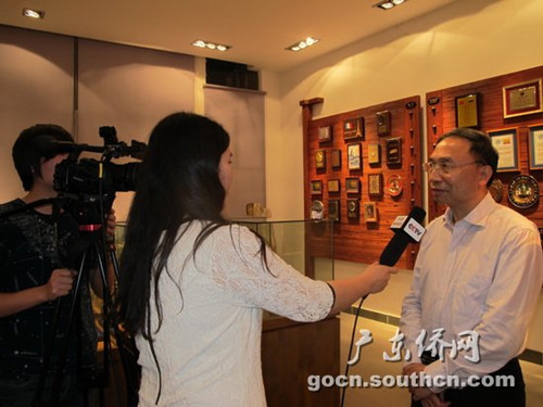 中國僑網(wǎng)中央電視臺華人世界欄目采訪省僑辦林琳副主任