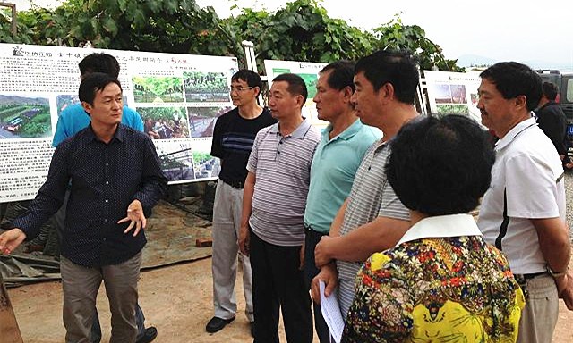 中國僑網云南省人大調研組在太和華僑農場柳家灣社區(qū)調研。