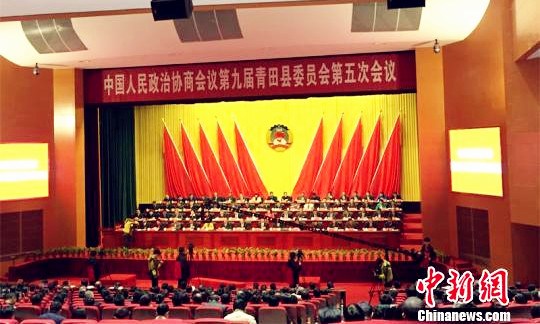 浙江青田政協(xié)九屆五次會議開幕(李婷婷