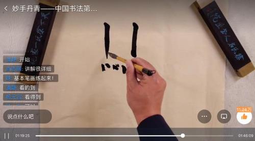 中國僑網(wǎng)中國標準草書學(xué)社副社長紀松向海外華校老師傳授書法藝術(shù)(圖片來源:江蘇省委統(tǒng)戰(zhàn)部網(wǎng)站)