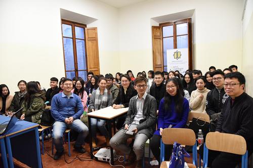 中國僑網講座現場。