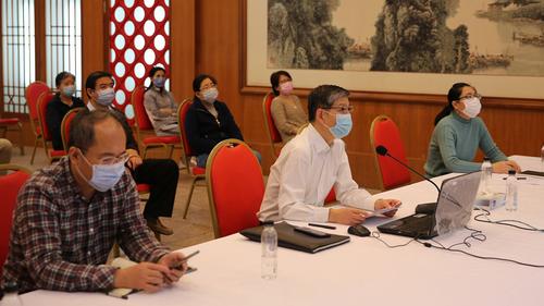 中國僑網(wǎng)駐埃及使館分會(huì)場。(圖片來源:中國駐埃及大使館網(wǎng)站)