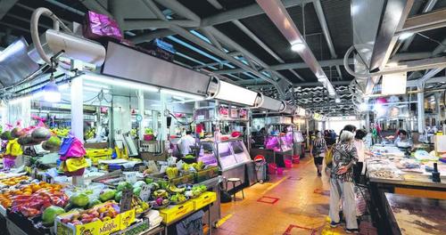 中國(guó)僑網(wǎng)白橋巴剎。(新加坡《聯(lián)合早報(bào)》/龍國(guó)雄 攝)