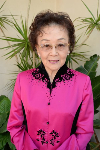 愛國將領(lǐng)張治中將軍的女兒、知名僑領(lǐng)張素久。(駐美特約記者