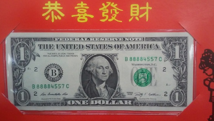 聯(lián)邦財(cái)政部日前發(fā)行限量“羊年吉利錢”8萬8888。(美國《世界日?qǐng)?bào)》)
