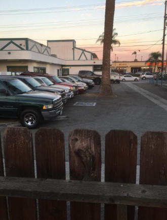 事發(fā)的后院。(張先生提供)