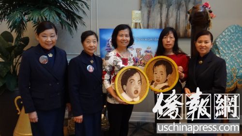 謝秀琴(右二)在慈濟(jì)的幫助下將兩個病逝孩子的器官捐贈給“捐獻(xiàn)生命”組織。(美國《僑報(bào)》/高睿