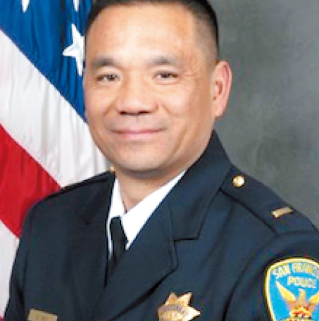 馬兆中在分局長升級考試中名列第三。(舊金山警局照片)