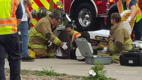 圖為傷者接受治療。