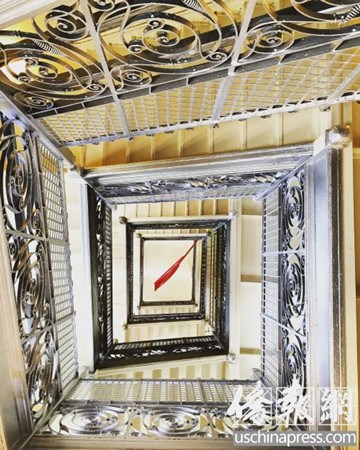 紐約華埠茂比利街70號(hào)的百年建筑之美。(美國(guó)《僑報(bào)》/陳辰