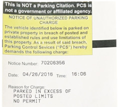 趙先生收到的假罰單。(美國《世界日?qǐng)?bào)》)