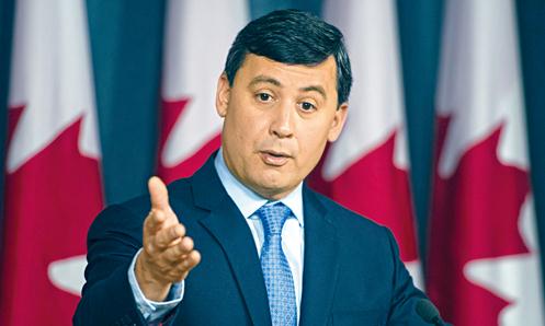 莊文浩正式宣布角逐聯(lián)邦保守黨黨魁席位。(加拿大《星島日?qǐng)?bào)》援引加通社圖片)