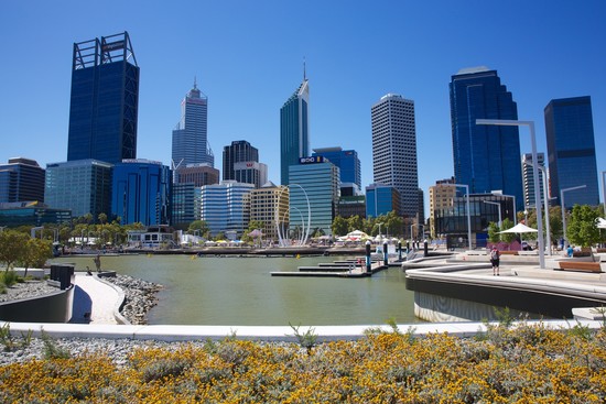 澳大利亞珀斯市商業(yè)區(qū)一景。(澳洲新快網(wǎng)援引澳聯(lián)社資料圖)