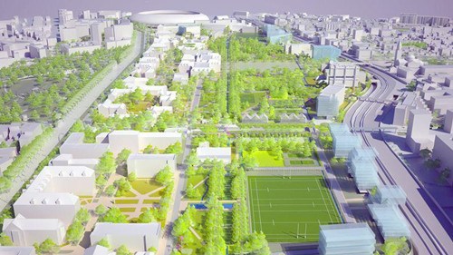 未來巴黎大學(xué)城增建設(shè)計(jì)圖。(圖片來源:《費(fèi)加羅報(bào)》)