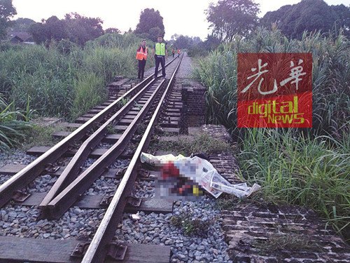 事發(fā)現(xiàn)場。(馬來西亞《光華日報》)