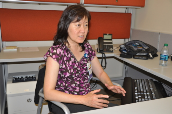 李應(yīng)燦呼吁病患踴躍向藥師提問(wèn)。(美國(guó)《世界日?qǐng)?bào)》/林亞歆