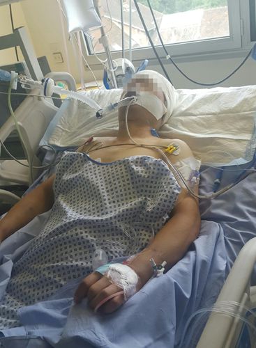 案件受害人目前生命垂危。(圖片來源:歐洲時報(bào)記者/孔凡)