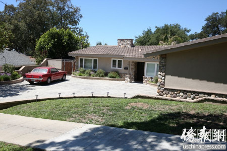 在帕沙迪納的王寶強與馬蓉的宅邸。(美國《僑報》/邱晨