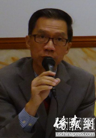 周本立不允許美國(guó)這個(gè)多族裔國(guó)家出現(xiàn)種族仇恨的言論。(美國(guó)《僑報(bào)》/高睿