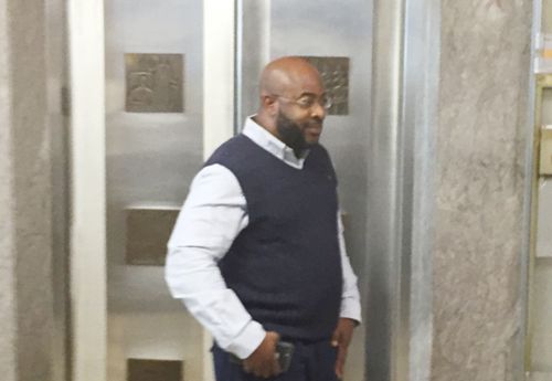 兇嫌安德森5日在法院出庭。(美國《世界日報》/朱澤人攝影)