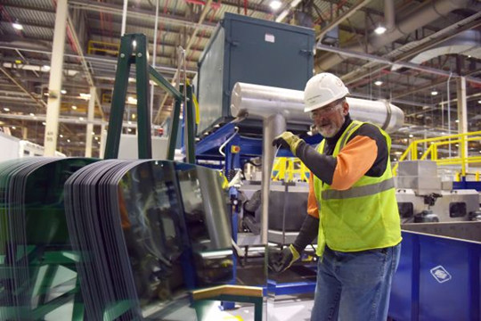 資料圖片:福耀美國(guó)工廠