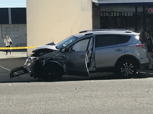 圖為肇事車。(美國《世界日報》/檔案照)