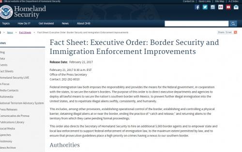 中國僑網(wǎng)美國土安全局官網(wǎng)截圖