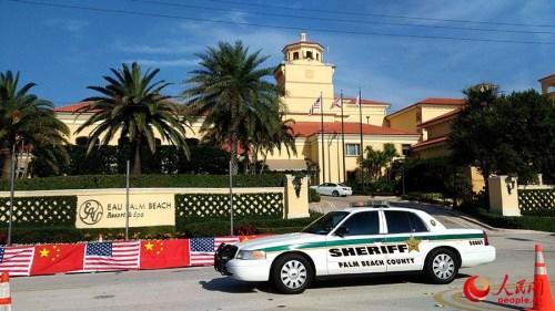 中國僑網(wǎng)EAU PALM BEACH酒店正面(攝影 殷淼)