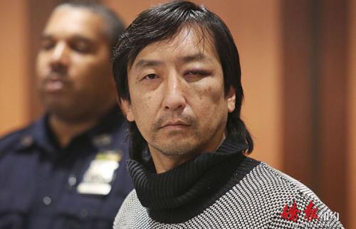 中國僑網(wǎng)51歲韓裔流浪漢金保羅出庭時的資料照片。(美國《僑報》圖片)