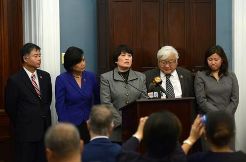 中國僑網(wǎng)資料圖片:美議員要求調(diào)查華人間諜冤案“種族定性”問題。新華社記者 殷博古 攝