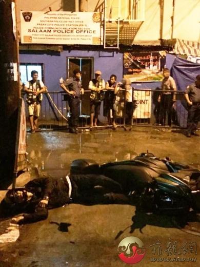 中國(guó)僑網(wǎng)案發(fā)現(xiàn)場(chǎng)。(圖片來(lái)源:菲龍網(wǎng))