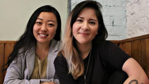中國僑網演出的出品人Julie Zhu(左)和導演Alice Canton。(新西蘭天維網)