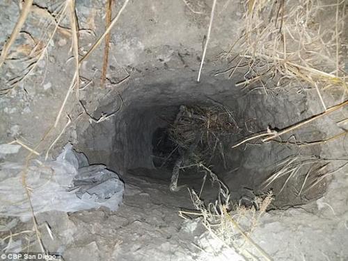 中國僑網(wǎng)位于美墨邊境的走私隧道(圖源:CBP)